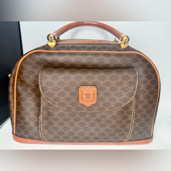 Celine Handbags - A+ condition Céline Vintage Macadam satchel bag